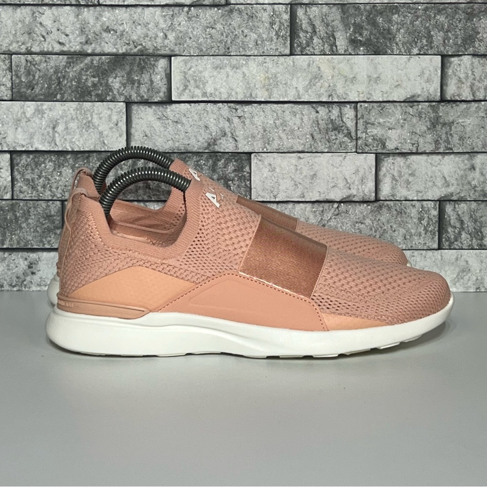 APL Slip-On Athletic Sneakers in Blush Pink and White